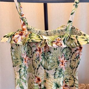 Japna Green Floral Jumpsuit